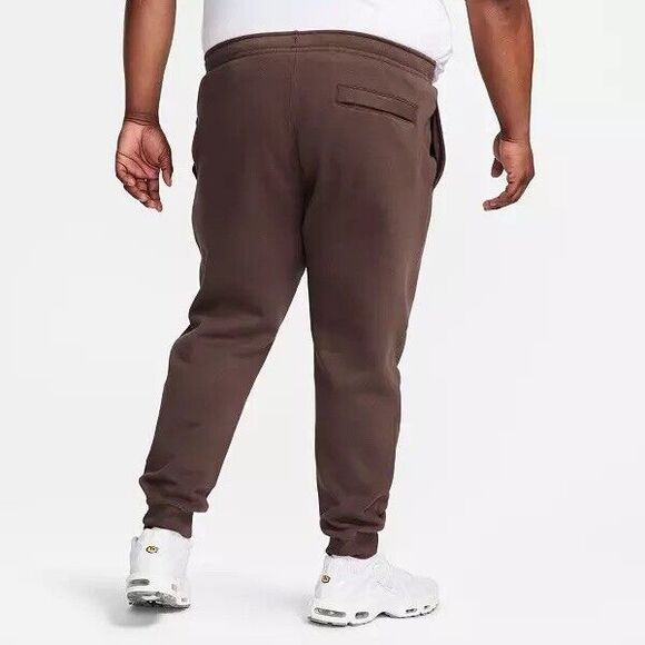 Nike Sportswear Club Fleece Joggers Men's Size 2XL Baroque Brown White NEW - Picture 2 of 7